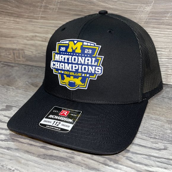 Michigan College Football Playoff 2023 National Champions 3D Snapback- Black - Picture 3 of 4